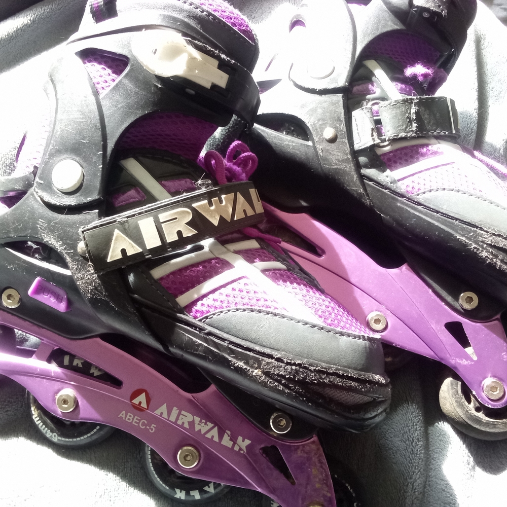 Airwalk Black and Purple Skates